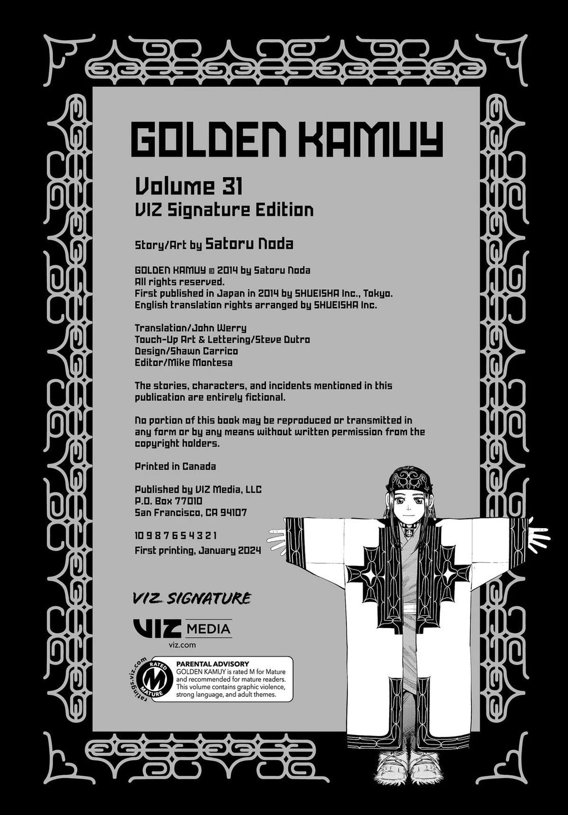 Golden Kamuy chapter 313.1, page 35