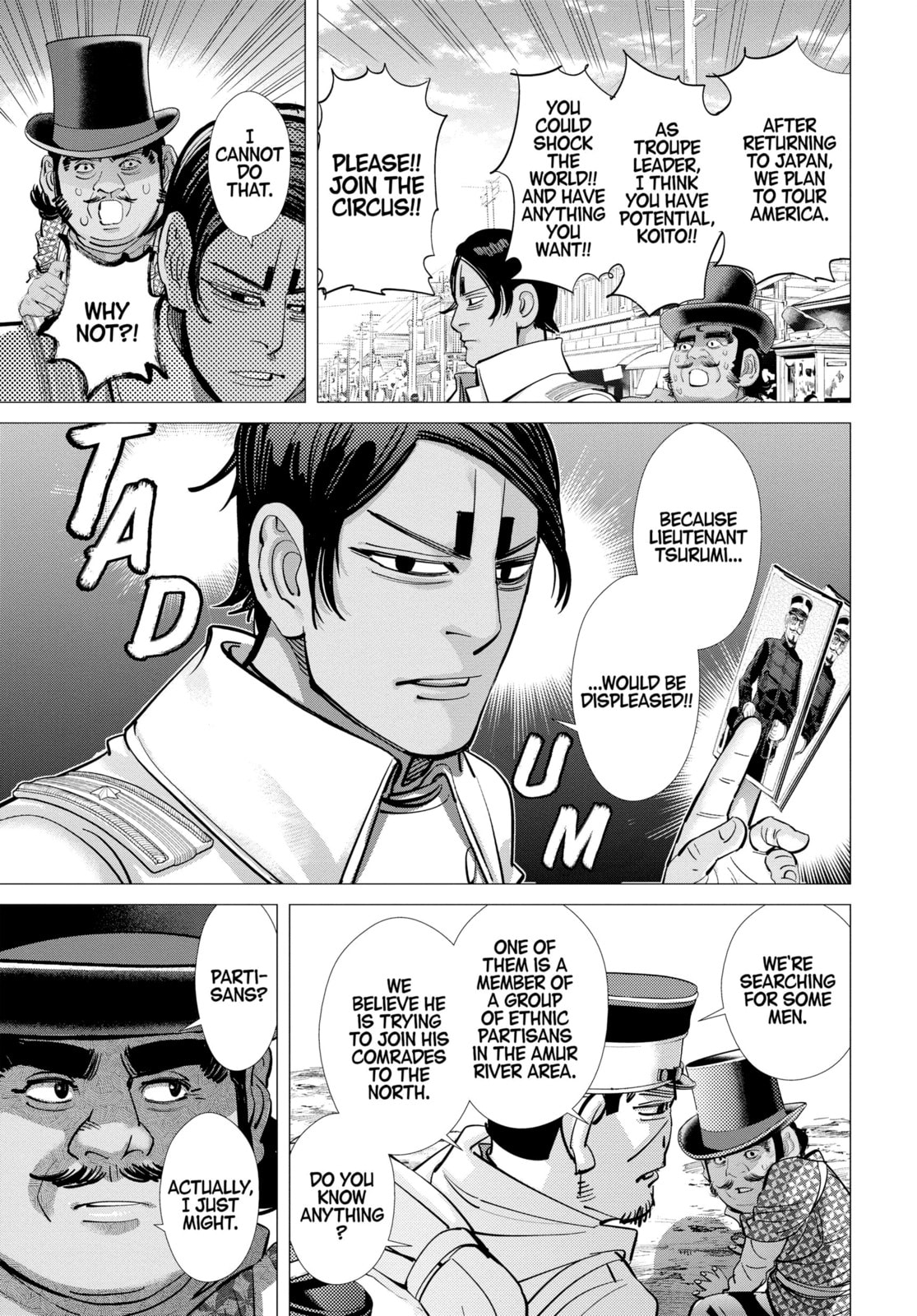 Golden Kamuy chapter 158, page 15