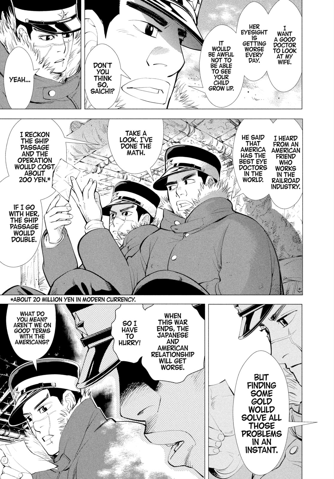 Golden Kamuy chapter 1, page 22