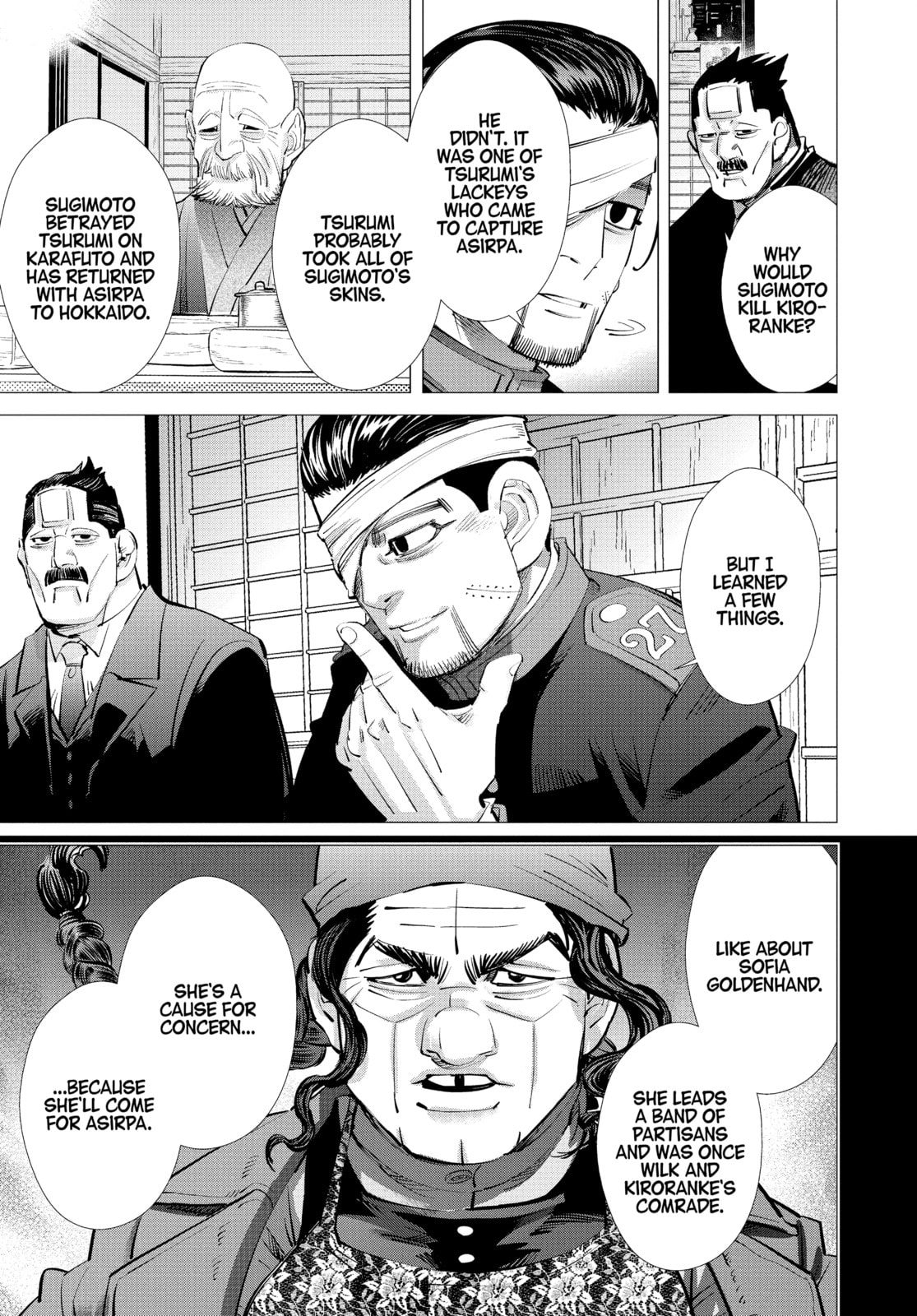Golden Kamuy chapter 222, page 16