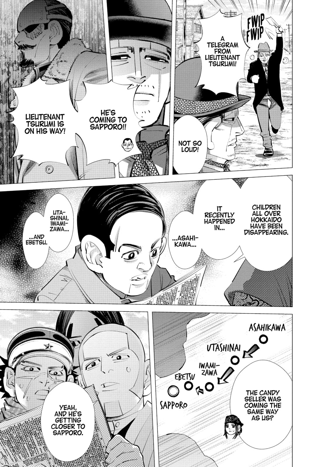 Golden Kamuy chapter 240, page 17