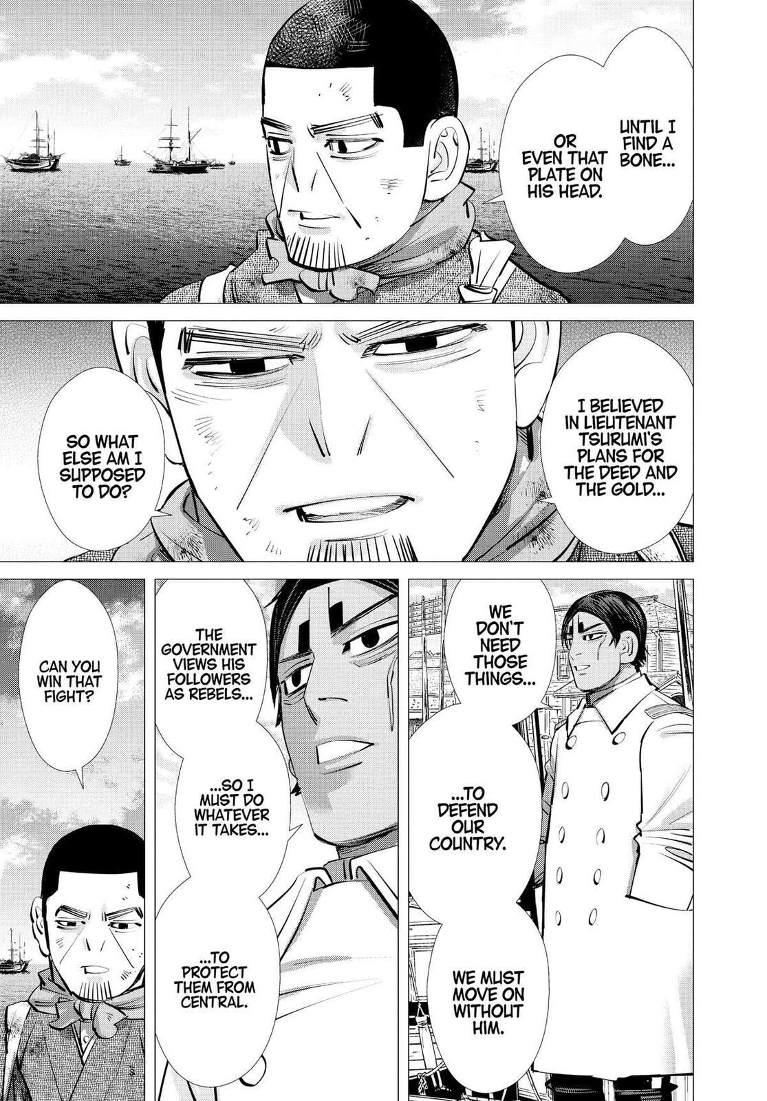 Golden Kamuy chapter 313.1, page 19